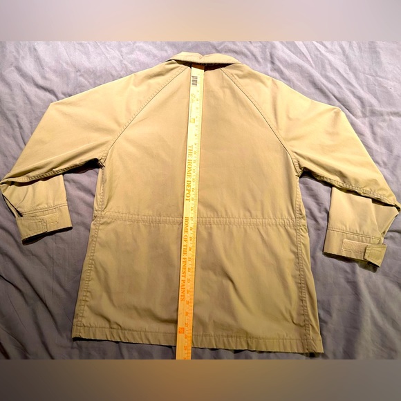 Vintage 80’s Woolrich Jacket Womens M Tan Khaki Barn Chore Coat USA Pockets EUC - Picture 5 of 8